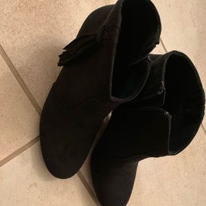 Report suede bootie